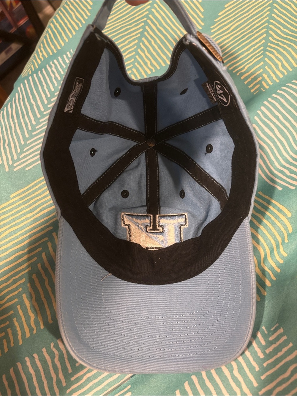 '47 Clean Up Light Blue Baseball Cap Johns Hopkins Blue Jays - Picture 3 of 4